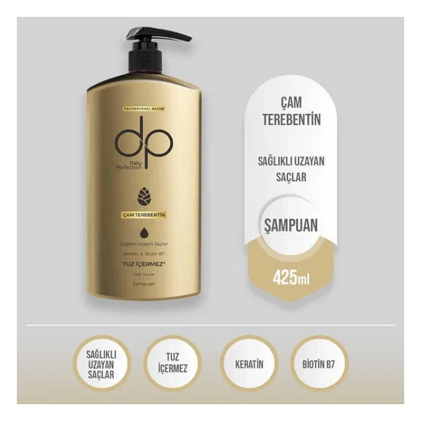 Dp Daily Perfection Çam Terebentin Tuzsuz Şampuan 425 Ml - Görsel 5