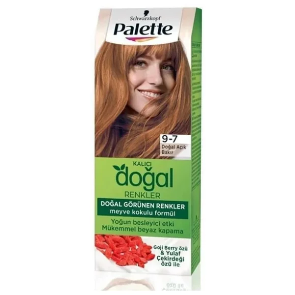 Palette Kalıcı Doğal Renkler 9.7 Doğal Açık Bakır Saç Boyası - Görsel 5