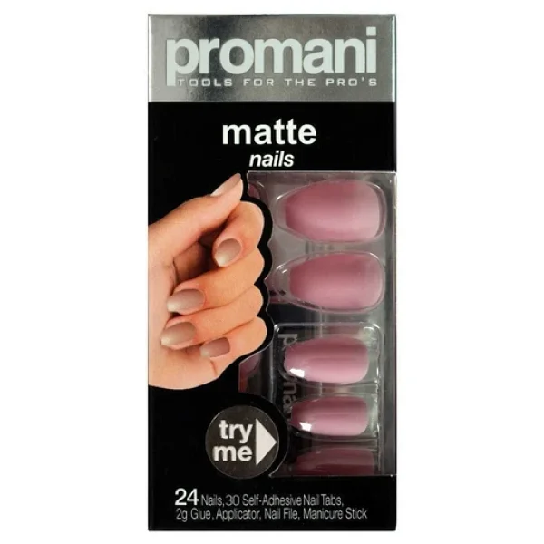 Promani Matte Takma Tırnak Kiti Şeker Pembesi Pr-5019 - Görsel 3