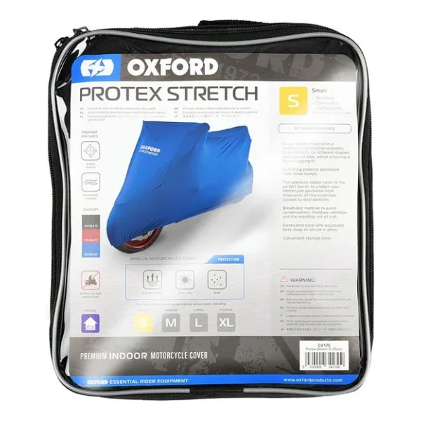 Oxford Motosiklet Protex Indoor Premium Stretch-Fit Kilif Iç Mekan Small Mavi Cv178 - Görsel 8