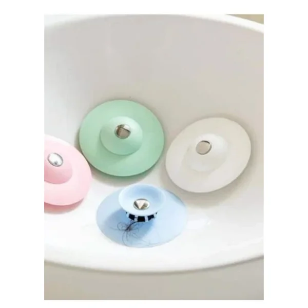 Silikon Lavabo Evye Süzgeci Tıkaç Saç Tutucu Gider Koruyucu Banyo Mutfak 9 Cm - Görsel 5
