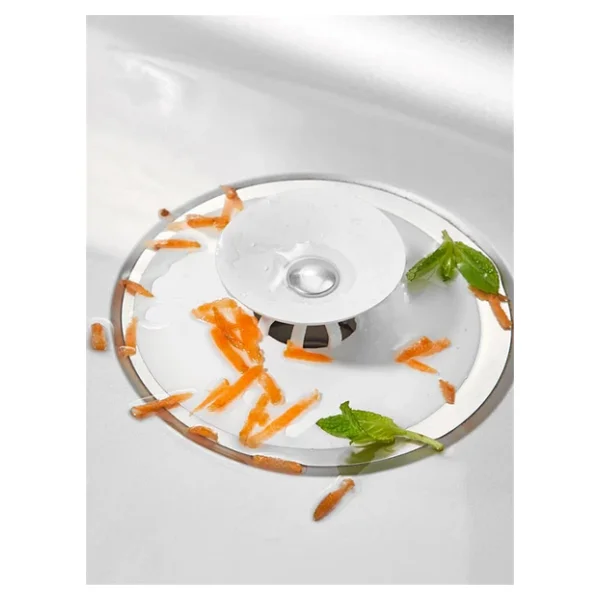 Silikon Lavabo Evye Süzgeci Tıkaç Saç Tutucu Gider Koruyucu Banyo Mutfak 9 Cm - Görsel 2