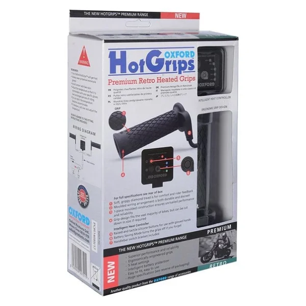 Oxford Motosiklet Hotgrips Premium Retro Elcik Isitma El693 - Görsel 3