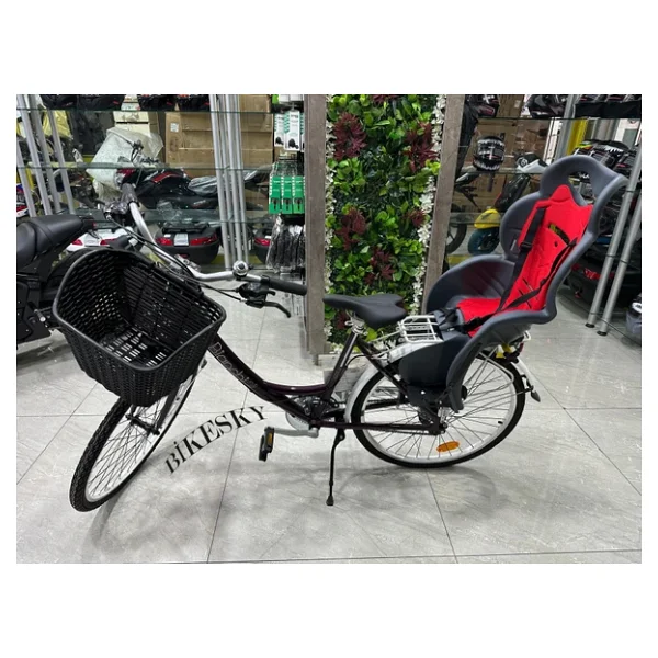 Bike Sky Unisex Çocuk Gri-Kırmızı Htp Design Italyan Bisiklet Koltuğu Bagaja Montaj - Görsel 6