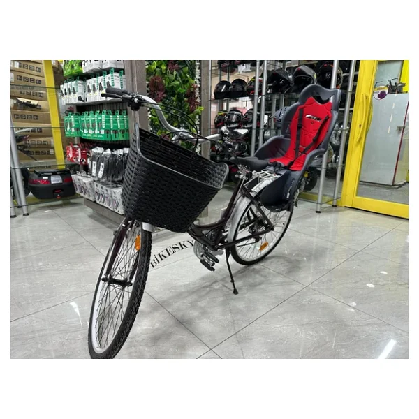 Bike Sky Unisex Çocuk Gri-Kırmızı Htp Design Italyan Bisiklet Koltuğu Bagaja Montaj - Görsel 7