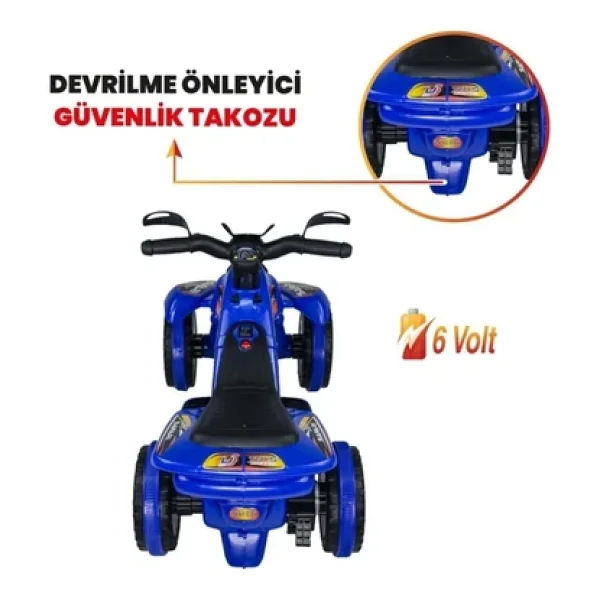 Uj Toys Ranger Mavi 6 V Akülü Atv - Görsel 9
