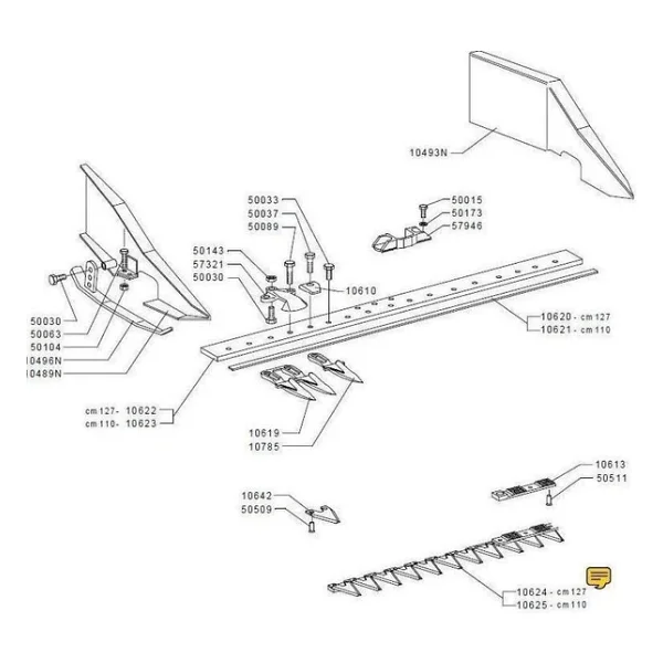 Grillo Gf2 Üst Bıçak 110 Cm 10625 - Görsel 4