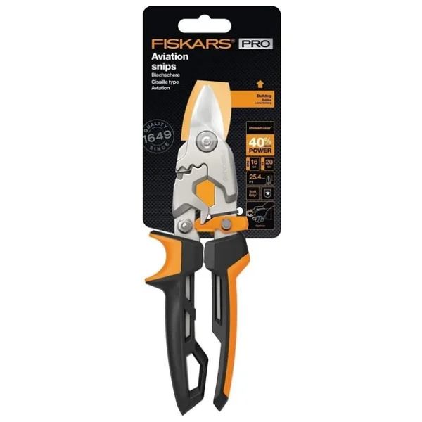 Fiskars 1027212 Powergear Kısa Kesim Metal Levha Makası - Görsel 5