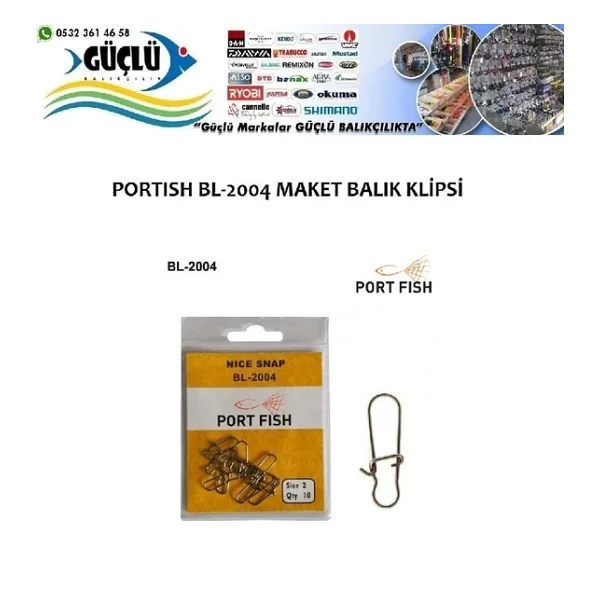 Rapala Klipsi, Maket Balık Klipsi Portfish Bl-2004 No:2 - Görsel 3