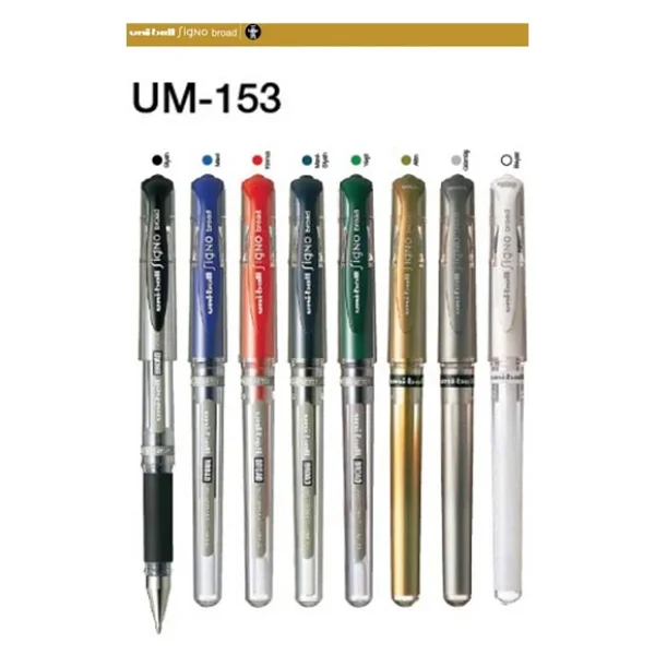 Mavi İmza Kalemi 5 Adet Uniball Signo Broad 1.0 Mm Roller Pilot Kalem Um-153 Roller Uçlu Likit Mürekkepli Pilot Kalem - Görsel 4
