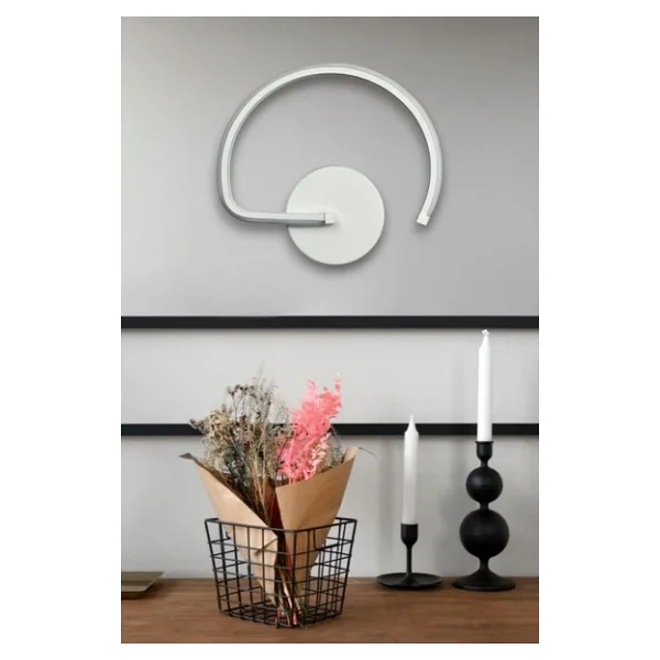 Legacy Gigi Aplik Modern Tasarım Beyaz Renk - Gün Işığı Ledli Banyo - Mutfak - Salon LED Duvar Aplik - Görsel 4