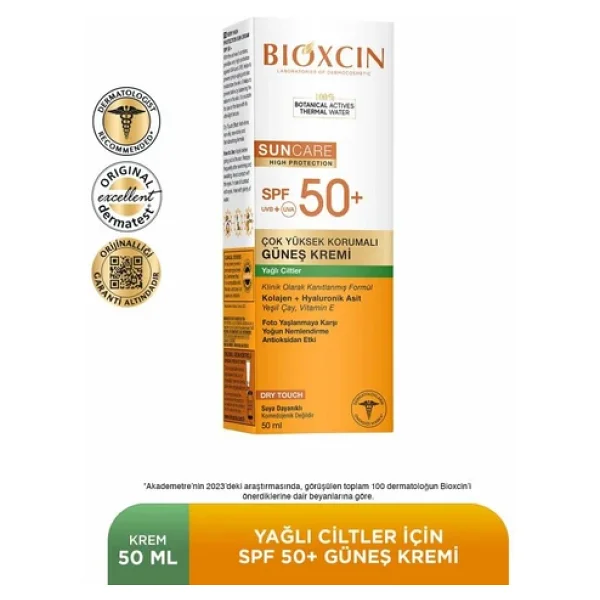 Bioxcin Sun Care Spf 50 Yüz Güneş Kremi 50 Ml Karma Yağlı Cilt + Vücut Güneş Spreyi 200 Ml - Görsel 6