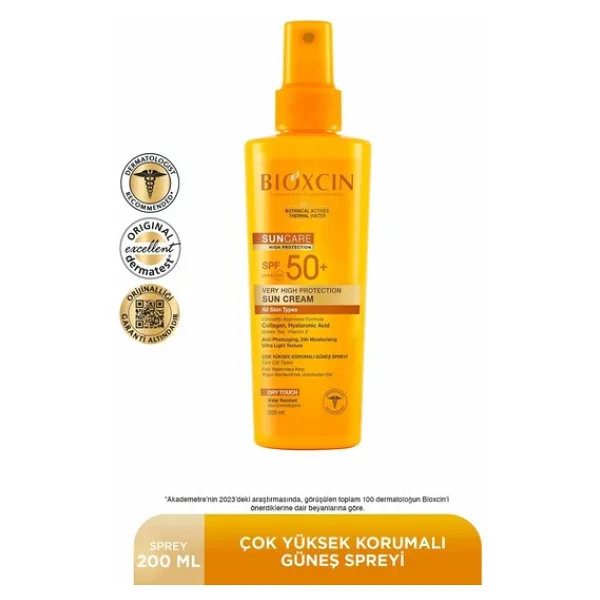 Bioxcin Sun Care Spf 50 Yüz Güneş Kremi 50 Ml Karma Yağlı Cilt + Vücut Güneş Spreyi 200 Ml - Görsel 4