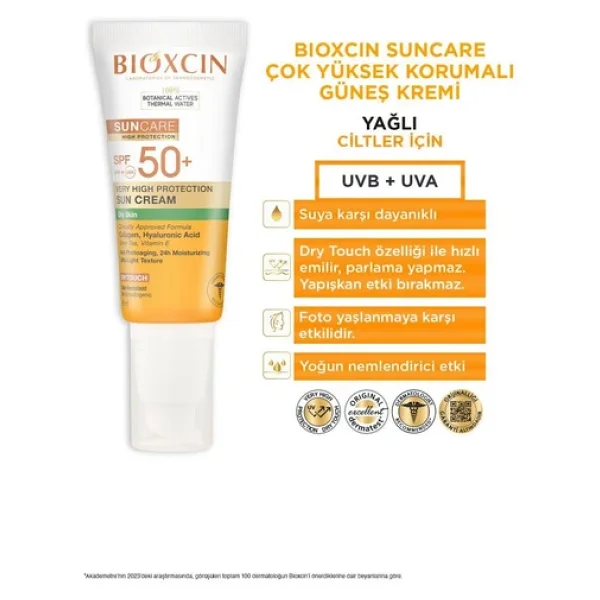 Bioxcin Sun Care Spf 50 Yüz Güneş Kremi 50 Ml Karma Yağlı Cilt + Vücut Güneş Spreyi 200 Ml - Görsel 5