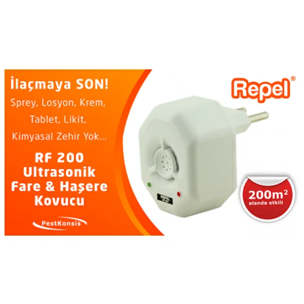 Repel Ultrasonik Fare Haşere Kovucu Rf 200 - Görsel 4
