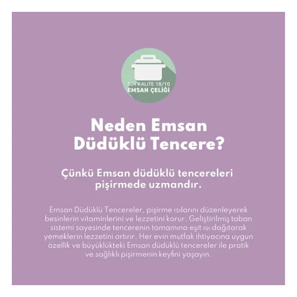 Emsan Burcu 10 Lt Düdüklü Tencere - Görsel 5