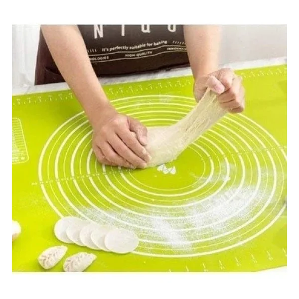 Büyük Boy Silikon Hamur Açma Matı 50x40 Cm Hamur Açma Matı Ölçekli - Görsel 9