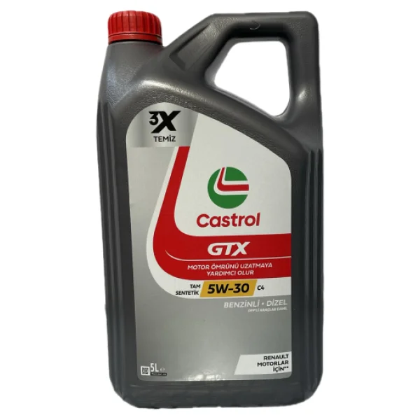 Castrol GTX 5w-30 C4 5 Lt Motor Yağı - Görsel 6