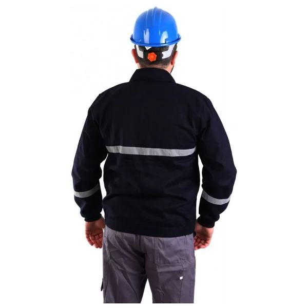 Eser - 7-7 Gabardin Astarsız İnce Mont Reflektörlü - Lacivert - Görsel 2
