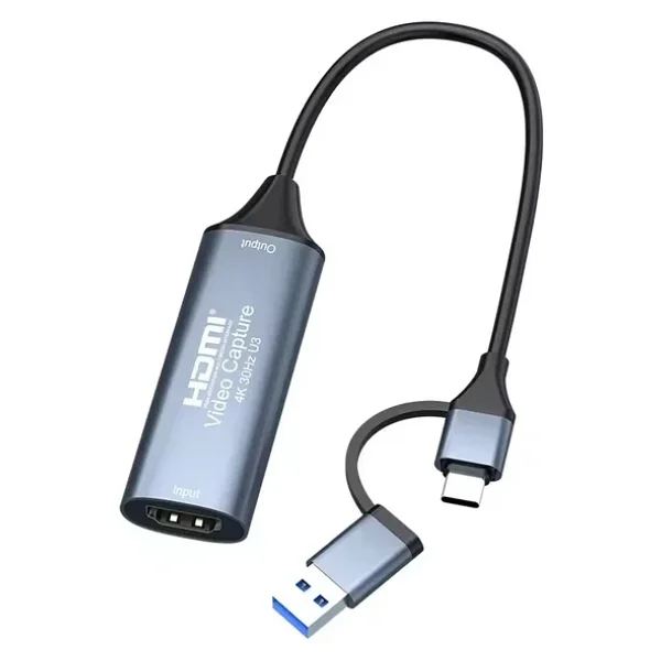 4K 1080p USB 2.0 Hdmı USB C To Type-C Adaptörü İle Yakalama Kartı - Görsel 3