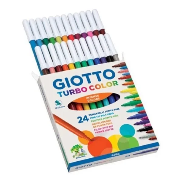 Giotto Turbo Color 24'lü Keçeli Kalem Seti - Görsel 5