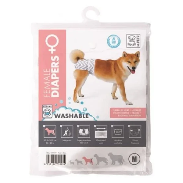 M-Pets Dişi Köpekler İçin Yıkanabilir Külot (M) - Görsel 4