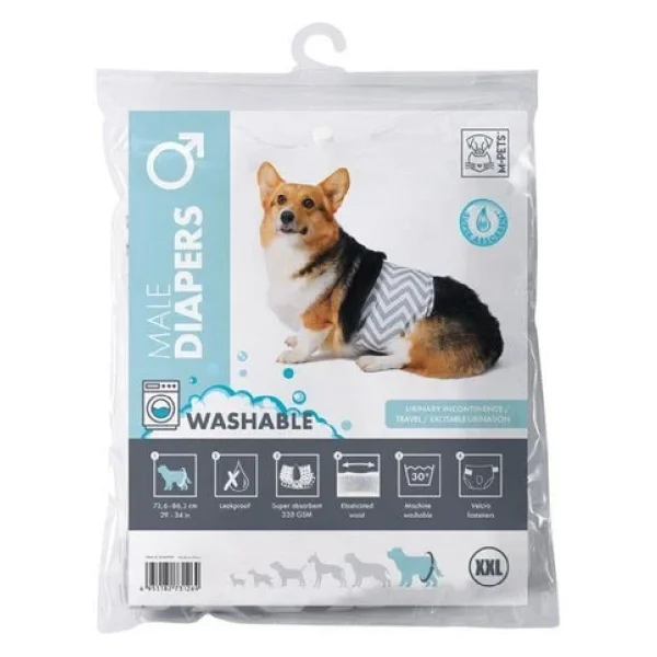 M-Pets Erkek Köpekler İçin Yıkanabilir Külot (XXL) - Görsel 4