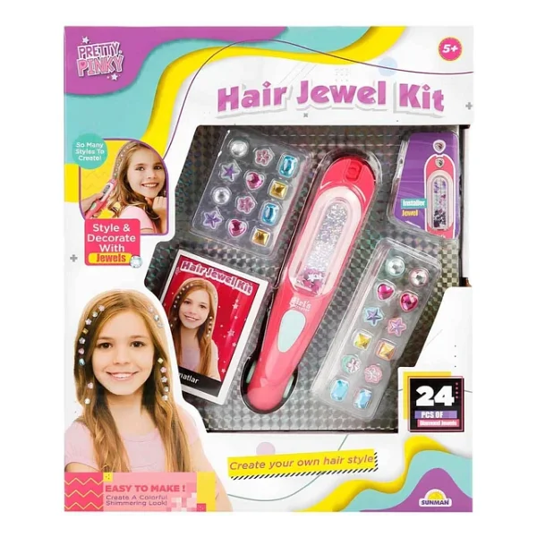 Pretty Pinky Boncuklu Saç Tasarım Seti - Görsel 4