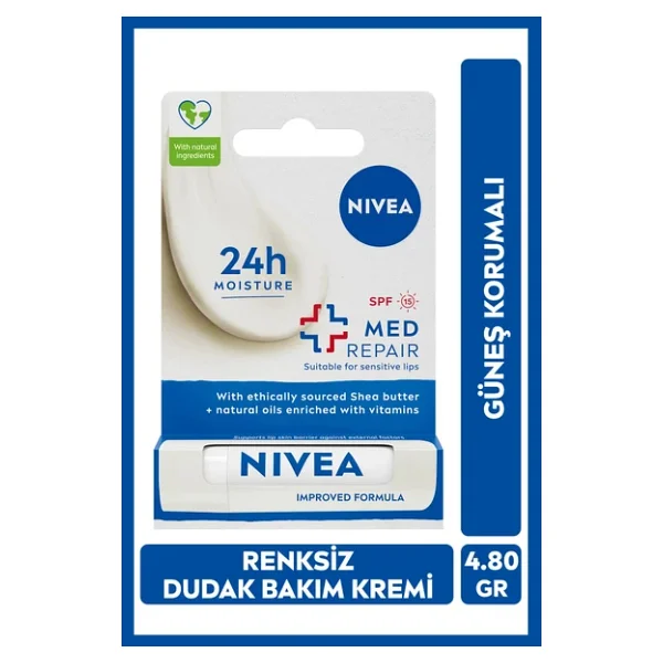 Nivea Med Repair Dudak Bakım Kremi 4.8 Gr - Görsel 9