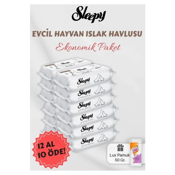 Sleepy 12 Al 10 Öde Evcil Hayvan Mendili - Görsel 5