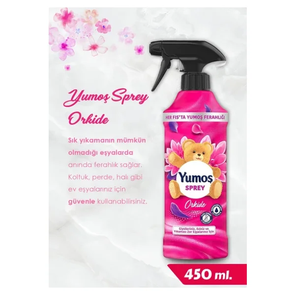 Yumoş Orkide Yıkaması Zor Eşyalar İçin Sprey 450 Ml 4'lü - Görsel 2