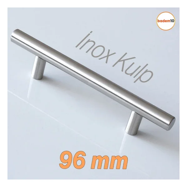 Pürüzsüz İnox Metal Kulp 10 Adet 96 Mm Mobilya Mutfak Çekmece Dolap Dolabı Kulbu Kulpu Kulpları - Görsel 3