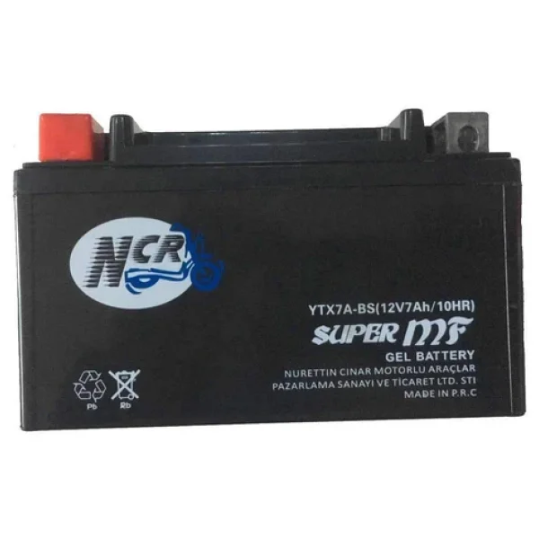 Ncr Ytx7a-Bs 12 V 7 Ah Motosiklet Aküsü - Görsel 3