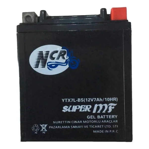 Monero Ytx7l-Bs Mf 12 V 7 Ah Motosiklet Aküsü - Görsel 3
