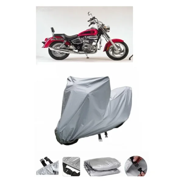 Kanuni Caracal 200 Gri Motosiklet Brandası Arka Çanta Uyumlu Değildir - Görsel 6