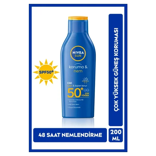 Nivea Sun Koruma & Nem 200 Ml 50 Faktör Güneş Losyonu - Görsel 3