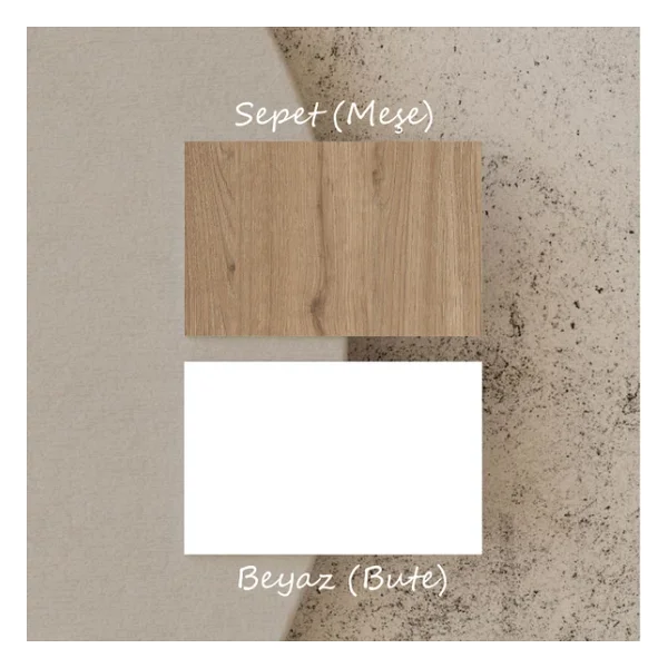 Mezza 1280 Monza 180 Cm Bohem TV Ünitesi Fiyat Performans Mdf Membran Kapaklı Meşe-Beyaz - Görsel 10