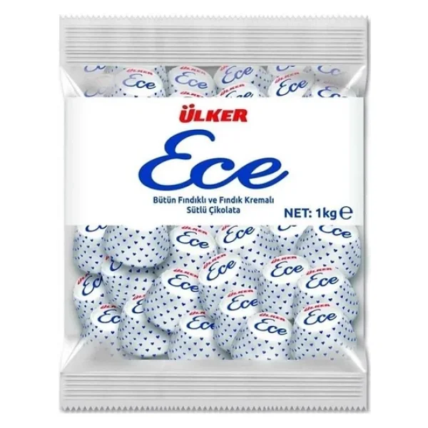 Ülker Ece Bütün Fındıklı Sütlü Çikolata 1 Kg - Görsel 3