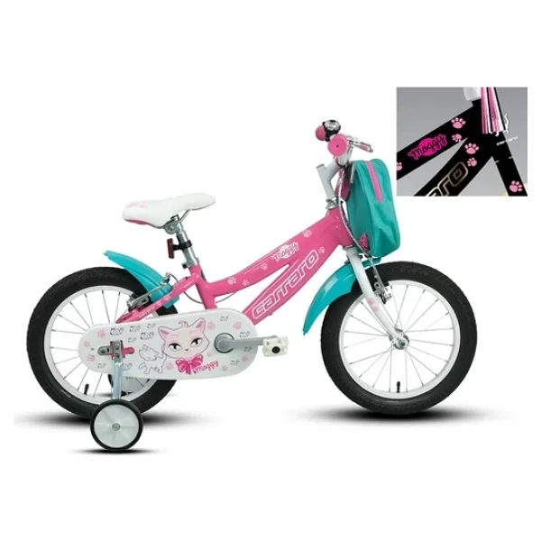 Carraro Moggy Siyah-Altın-Pembe 16 Jant Kız Çocuk Bisikleti - Görsel 5