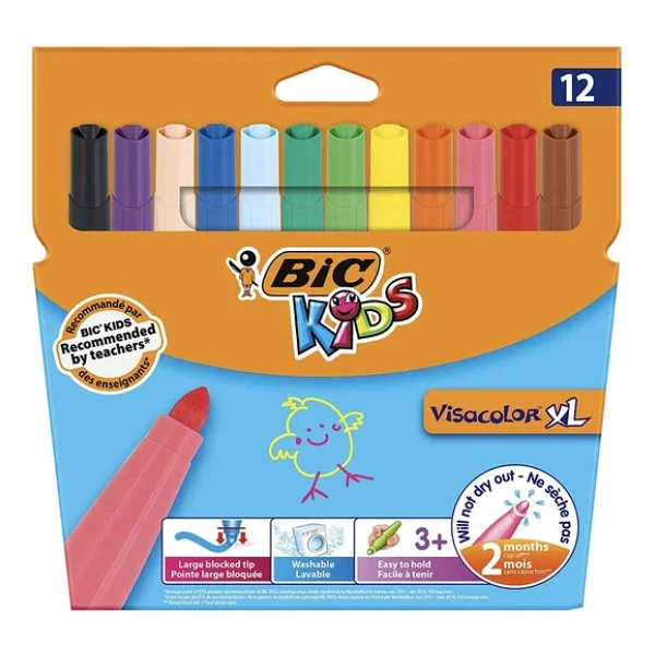 Bic Kid Couleur XL 12'li Keçeli Kalem Seti - Görsel 7