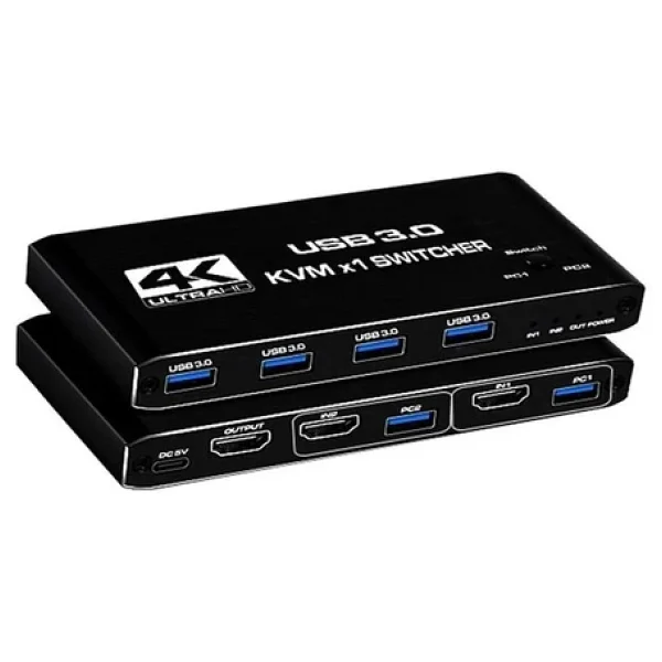 4kvm421 Kvm Switch 2x1 Hdmı 2.0 4K Ultra HD 2160p USB 3.0 Hdcp 2.3 Hdr10 400mhz Hız - Görsel 8