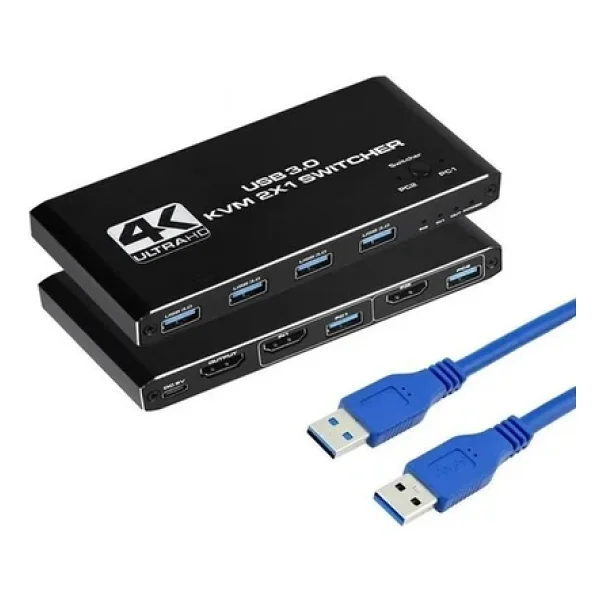 4kvm421 Kvm Switch 2x1 Hdmı 2.0 4K Ultra HD 2160p USB 3.0 Hdcp 2.3 Hdr10 400mhz Hız - Görsel 9