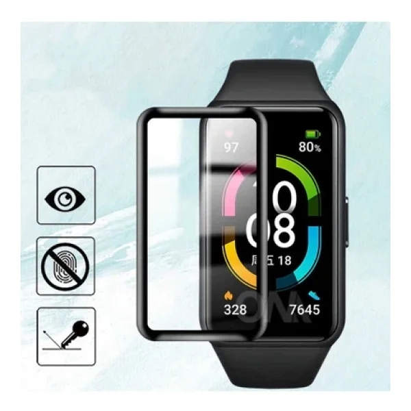 Huawei Band 6 Ekran Koruyucu Kavisli Tam Kaplayan Koruma (Pmma) - Görsel 3