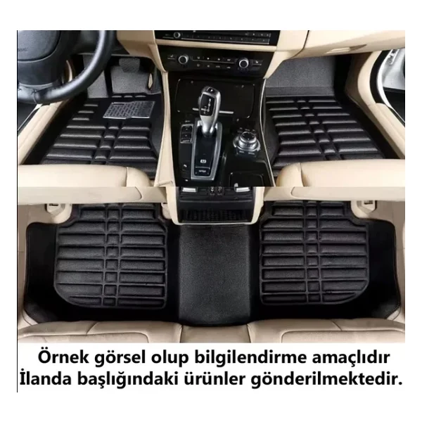Ford Focus 4 Serisi Uyumlu 2018 Sonrası 5d Havuzlu Karbon Dizayn Paspas Seti - Görsel 4