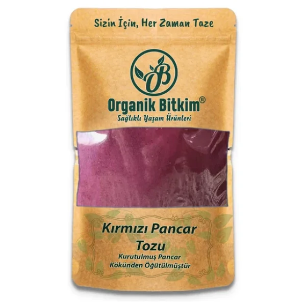 Organik Bitkim Kırmızı Pancar Tozu 500 Gr - Görsel 6