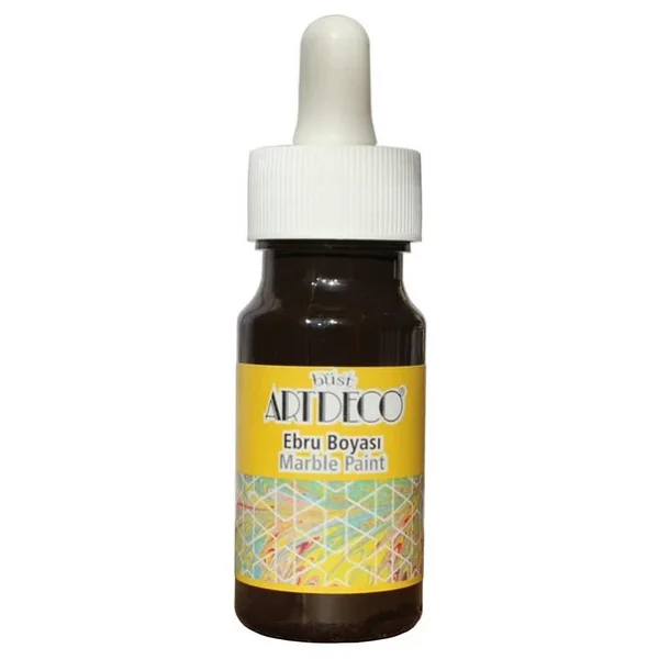 Artdeco Ebru Boyası 30ml Kahverengi - 2 Adet - Görsel 4