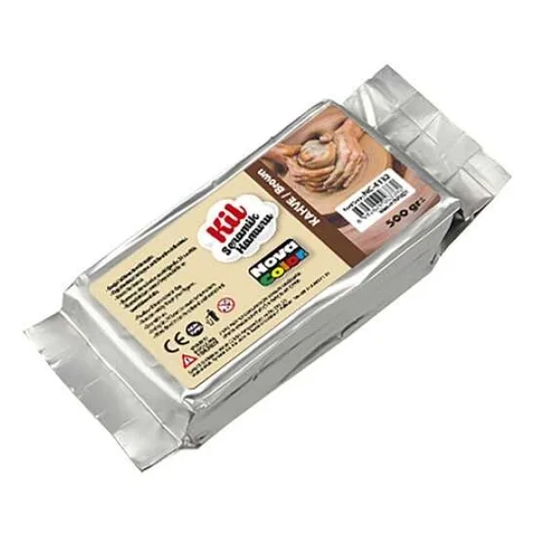 Nova Color Seramik Hamuru Kil 500 Gr Kahve - 2 Adet - Görsel 3