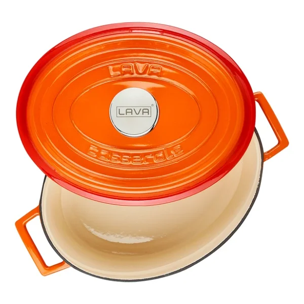 Lava Edition Oval Turuncu 23x29 Cm Döküm Tencere - Görsel 5