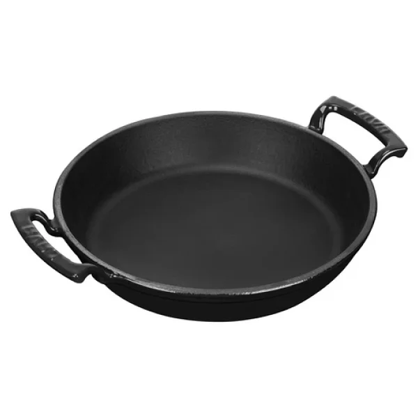 Lava Yuvarlak Yekpare Kulplu Siyah 24 cm Demir Döküm Sahan - Görsel 2