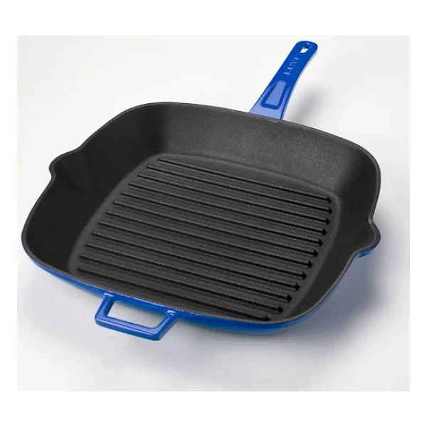 Lava Lv P Gt 2828 K0 B Döküm 28x28 Cm Metal Saplı Mavi Izgara Tava - Görsel 6